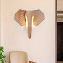 Axyaa Elephant Ash Wood Wall Light for Bedroom Living Room Atmosphere