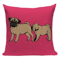 Axyaa Love Pug Dog Cushion Cover Sleep Dog Throw Pillow Case