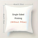 Axyaa Christmas Pillowcase Set, 4pcs, 17.7"*17.7", Festive Sofa Decor, Lumbar Cushion Cover