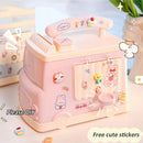 Axyaa Cute House Car Money Box Sticker Piggy Bank Kids Adults Savings Gift