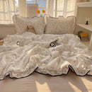 Axyaa Cloud Kapok Knit Cotton Summer Quilt Set