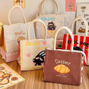 Axyaa Kawaii Thermal Lunch Bag for Women Girl Kids - Bento Pouch Food Storage