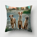 Axyaa Pug Dog Print Cushion Cover Throw Pillow for Sofa Living Room Decor