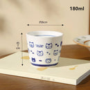 Axyaa Cartoon Cat Ceramic Tea Cup | 180ml Cute Healthy Drinkware Mug