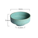 Axyaa Green Ceramic Plates Set for Home & Restaurant Dining