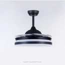 Axyaa Retractable Ceiling Fan with Air Purifying LED light, Smart Remote Control