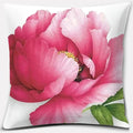 Pink Flower Pattern Cushion Cover by Axyaa - 45x45cm Decorative Pillowcase