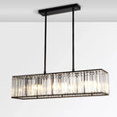 Axyaa Modern Crystal Chandelier for Home Décor and Dining - Elegant Iron Pendant Light