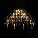 Axyaa Starry Sky Crystal Pendant Light for Modern Living Room and Restaurant Hall