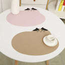 Axyaa Cartoon Cat Dining Placemat - Water, Oil Proof, Heat Insulated, Non-slip Pad