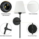 Axyaa Nordic Wall Lamp: Modern Cloth Cover Sconce for Bathroom, Bedroom, Corridor