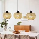 Axyaa LED Bamboo Woven Ceiling Light Fixture - Decorative Lighting