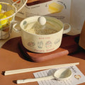 Axyaa Kawaii Boba Ramen Bowl Set: Bowl, Spoon, Chopsticks - Japanese Ceramics(Tableware)