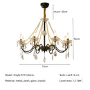 Axyaa Crystal LED Chandelier: Luxurious Lighting for Living Room with E14 LEDs