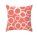 Axyaa Starfish Stripe Print Cushion Cover | Pink Coral Orange Home Decor Pillow Cover
