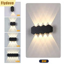 Axyaa Nordic Aluminum LED Wall Lamp IP55 Waterproof Outdoor Lighting