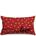 Axyaa Sweet Love Striped Pillowcase - 40X60cm Home Sofa Decoration