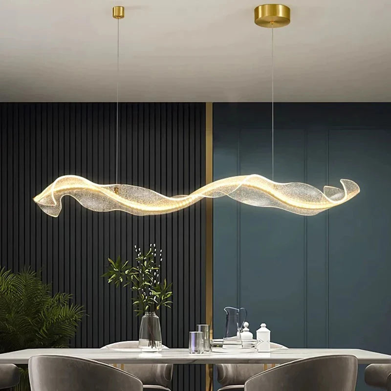 Axyaa Nordic LED Pendant Light for Home Decoration and Kitchen, Dimmable Acrylic Fixture