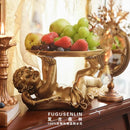 Axyaa European Gold Angel Copper Tray: Retro French Decor & Jewelry Display