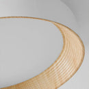 Axyaa Wood Grain LED Ceiling Chandelier for Modern Home Decor