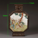 Axyaa Qianlong Ceramic Vase Flat Bottle Antique Collection Ornaments
