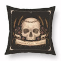 Axyaa Retro Flower Fox Pillowcase in Peach Skin Velvet.