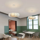 Axyaa Feather Pendant Lamps Chandelier for Home Decor Lighting