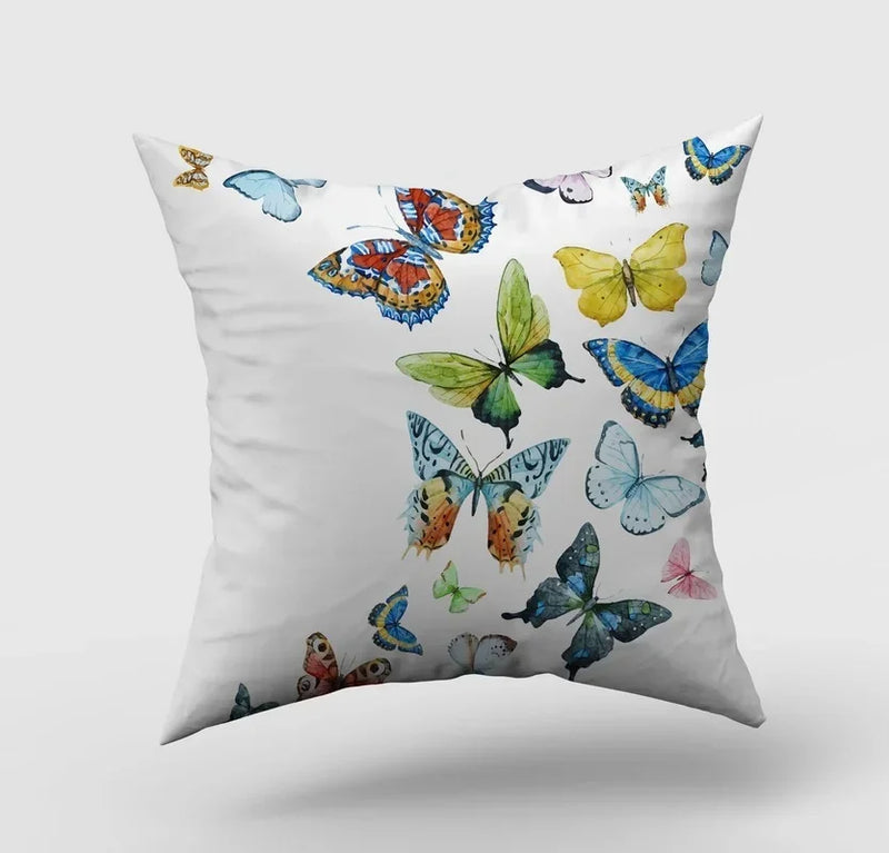 Axyaa Cartoon Butterfly Print Pillowcase 45*45cm