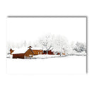 Nordic Winter Forest Wood Wall Art Print by Axyaa