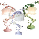 Axyaa Rose Flowers Table Lamp Modern Standing Desk Light for Home Decor