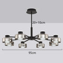 Axyaa Glass Pendant Light for Modern Living Room, Dining, and Bedroom