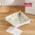 Axyaa PU Leather Desktop Organizer Tray for Home Decor and Storage
