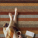 Axyaa Striped Living Room Carpet: High-grade, Fashionable, and Creative Rug for Sofa, Coffee Table