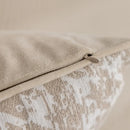 Axyaa French Cream Jacquard Sofa Cushion Cover 45X45 Luxury Decorative Pillowcases