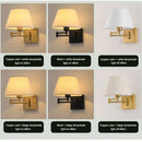 Axyaa Adjustable Swing Arm Wall Lamp for Bedroom Study Lighting