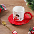 Axyaa Christmas Santa Claus Porcelain Tea Cup Set