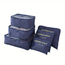 Axyaa 8-Piece Solid Color Travel Packing Cubes Set for Organizing Clothes and Toiletries