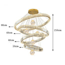 Axyaa Exquisite Hall Staircase Chandelier Indoor Ceiling Lights