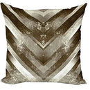 Axyaa Geometric Brown & Taupe 50x50 Pillow Cover Set for Modern Autumn Home Decor