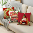 Axyaa Linen Christmas Cushion Cover 45x45cm Home Office Living Room Merry Christmas Gifts