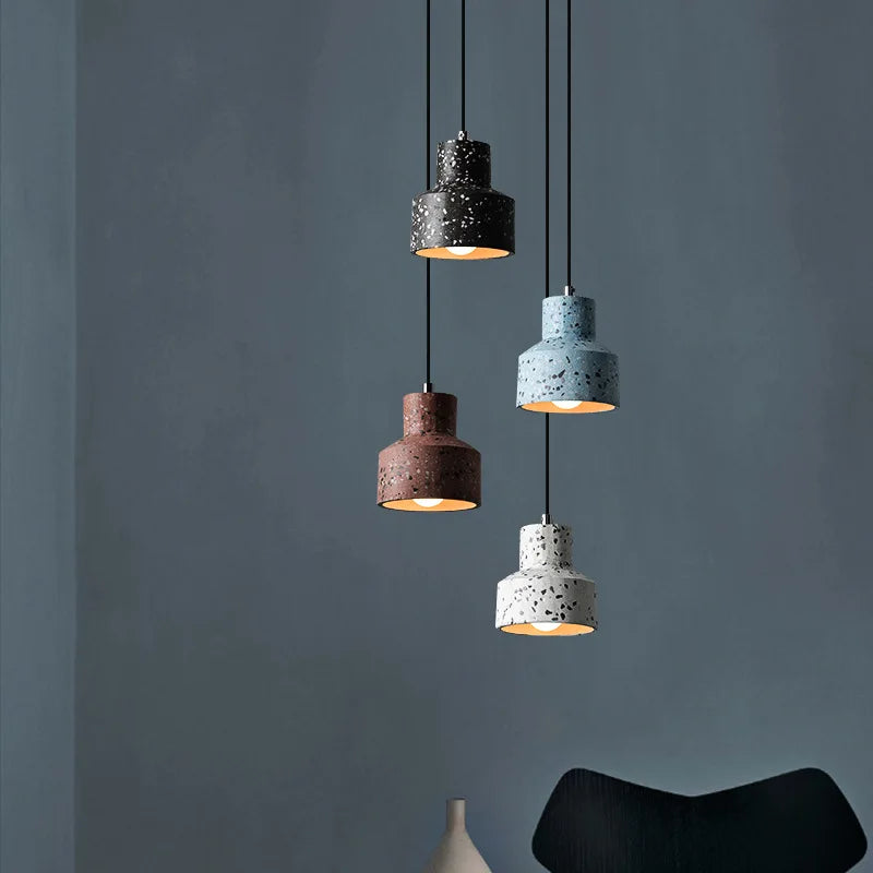 Axyaa Cement Chandelier for Nordic Living Space, Industrial Style for Bar, Study & Restaurant