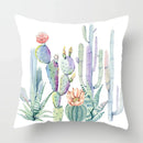 Axyaa Watercolor Cactus Flower Pillow Case 45x45cm