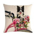 Axyaa Cute Animal Print Pet Pillow Cover for Home Sofa Decoration