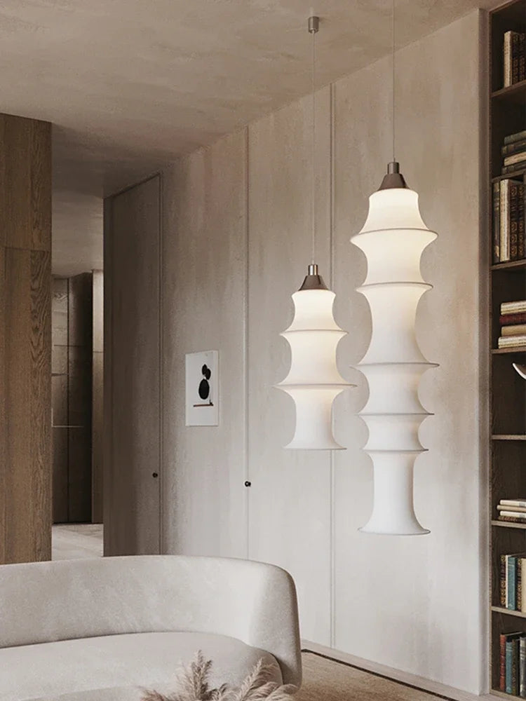 Axyaa Wabi Sabi Cloth Ceiling Lamp living room bedroom chandelier loft home decoration