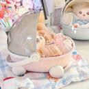 Axyaa Bed Stroller with Cute Mat for Labubu Dolls