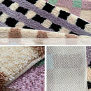 Axyaa Checkered Plush Carpet Home Decoration Bedroom Rugs
