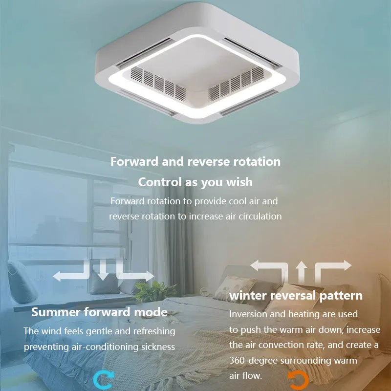 Axya LED Chandelier Fan Light Remote Control Modern Ceiling Light