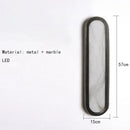 Axyaa LED Oval Wall Lamp Natural Marble Finish for Bedroom, Hotel, Bathroom - High Quality