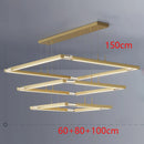 Axyaa Crystal Chandelier, Elegant Pendant Lamp for Living and Dining Room