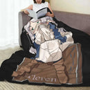 Axyaa Frieren Plush Blanket 150*125cm - Custom Throw Blanket for Sofa Bed, Lounge
